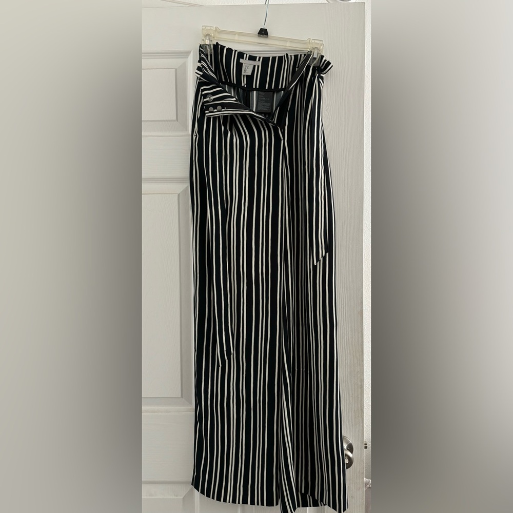 H&M high waist belted pant